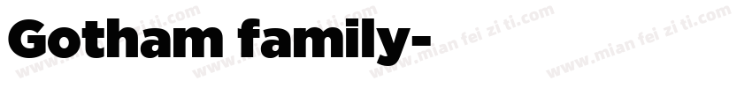 Gotham family字体转换